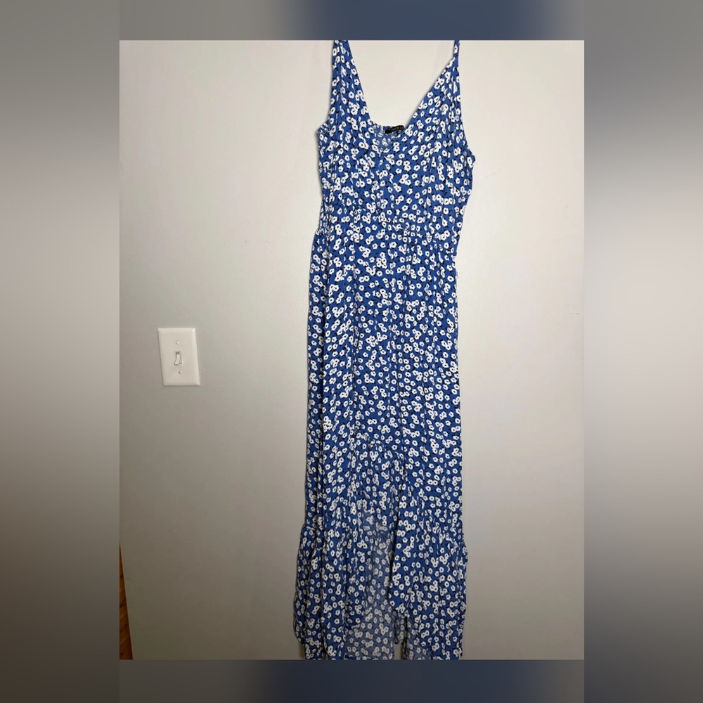 New Look Blue and White Floral Maxi Dress 2XL
